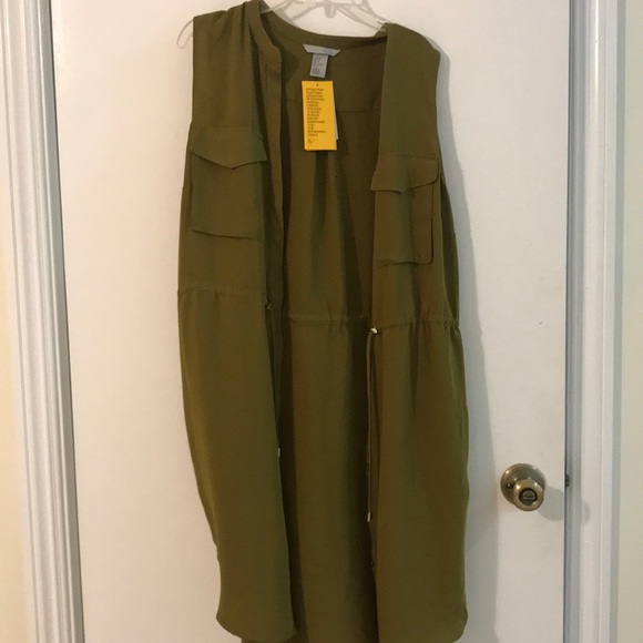 Drawstring sleeveless tunic - Picture 1 of 3